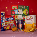 Toy Show gift box Ireland filled with cosy treats, sweets, and festive goodies, beautifully packaged for Christmas gifting